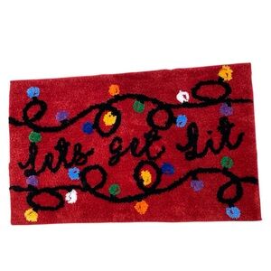 Let’s Get Lit Red Floor Mat